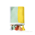 Rainbow color cute tassel design fashion newbaby blanket